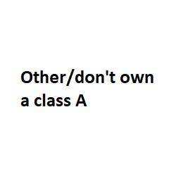 Other Dont own a Class A
