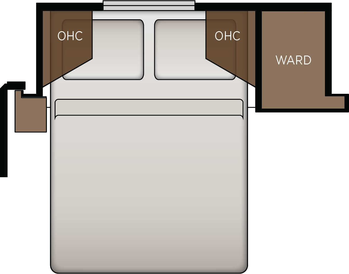 Fixed Queen-Size Bed Base with Glideaway Mechanism and Air Mattress