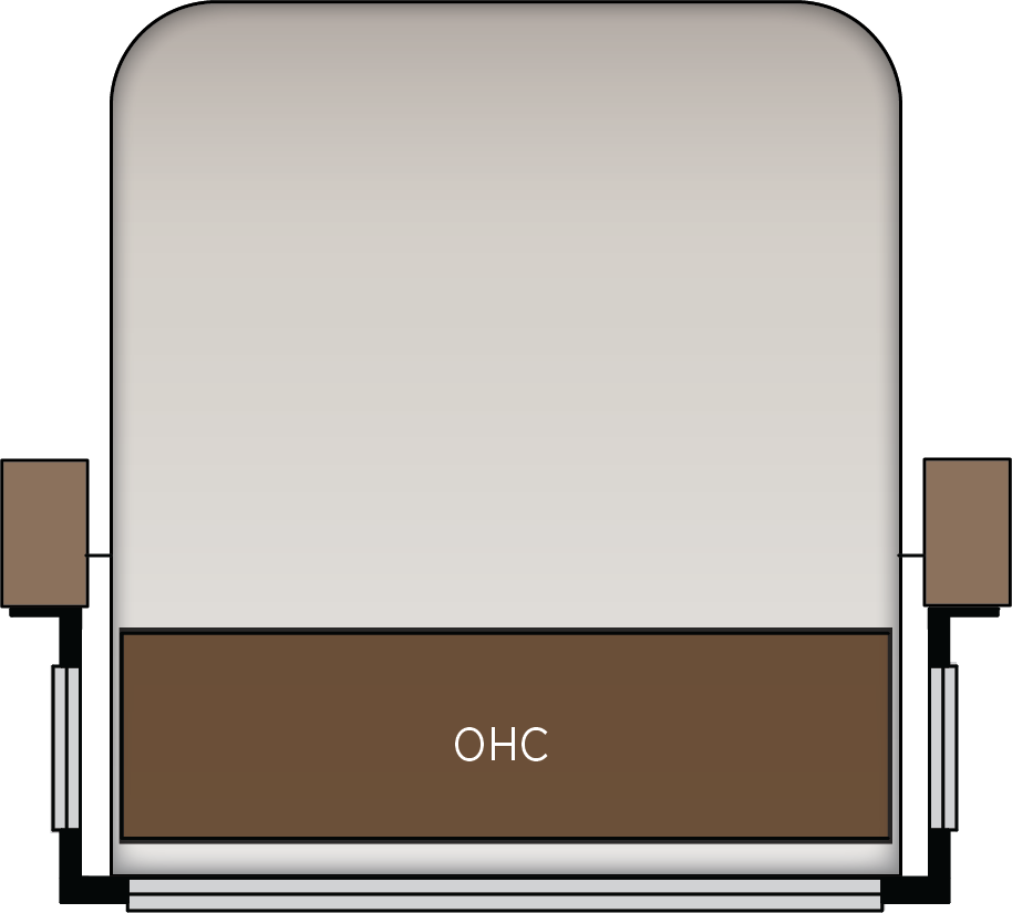 Overhead Cabinet at Head of Bed
