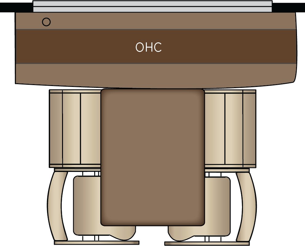 Combo Desk Dinette with Buffet Table, Two Fixed and Two Folding Chairs