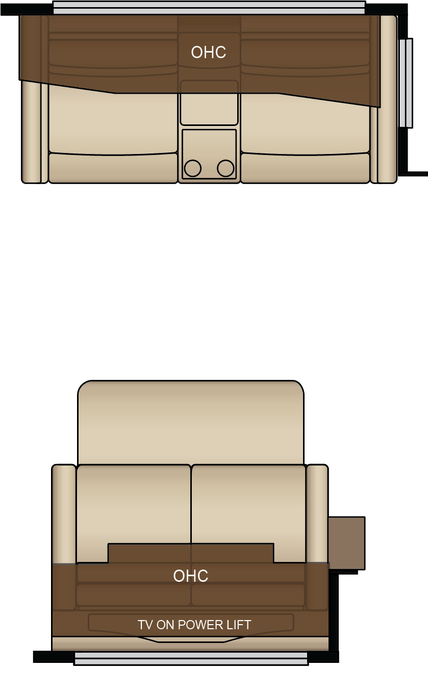 84" Powered Theater with Adjustable Headrests Seating Replaces Hide-A-Bed Sofa