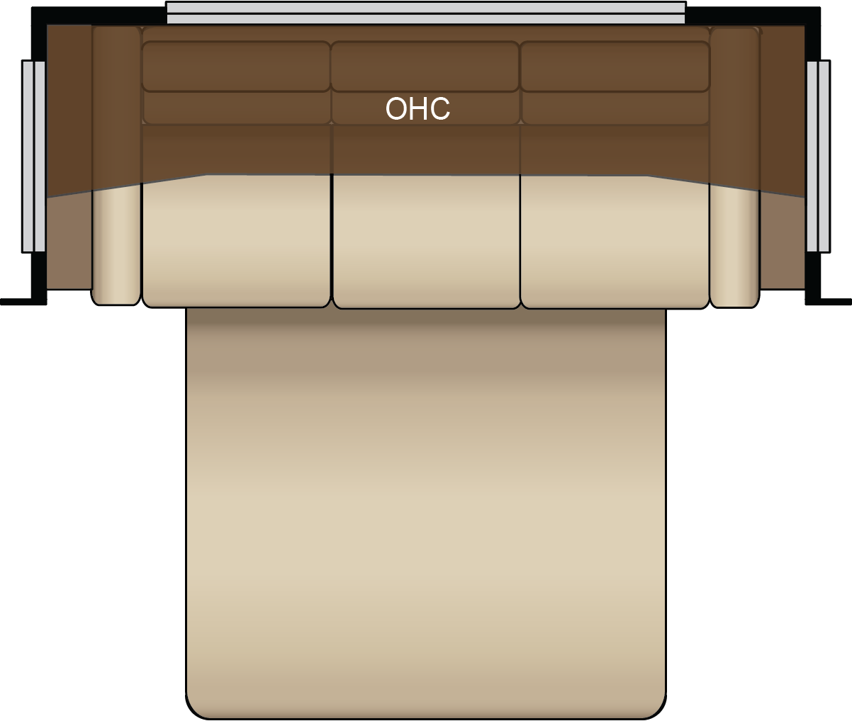 Hide-A-Bed Sofa with Memory Foam Mattress Replaces Jackknife Sofa