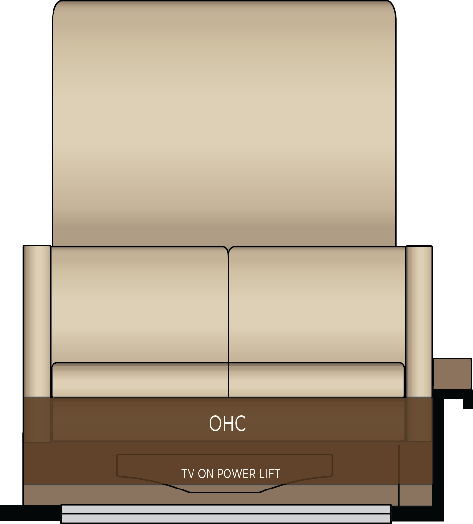 Visionary V2 Trifold Sleeper Sofa with Memory Foam Mattress