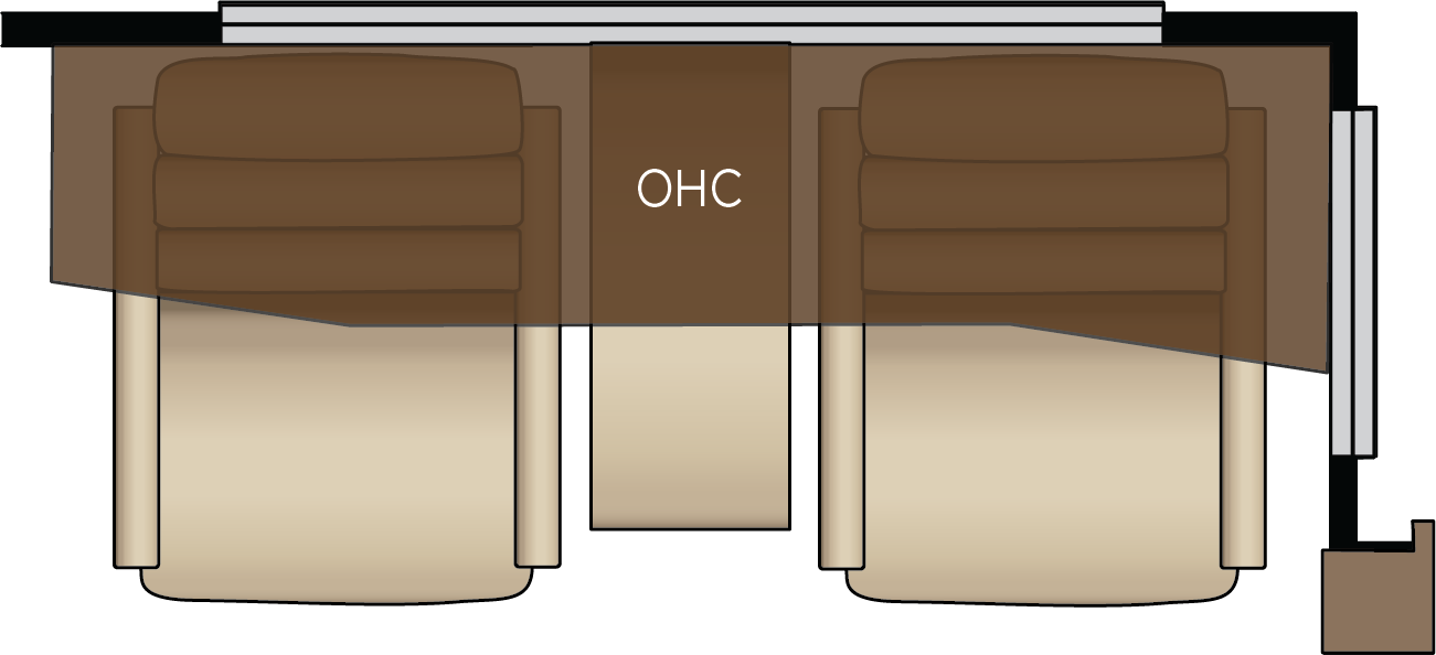 Two Recliners with Reading Lights And Lampstand Replaces Trifold Sofa