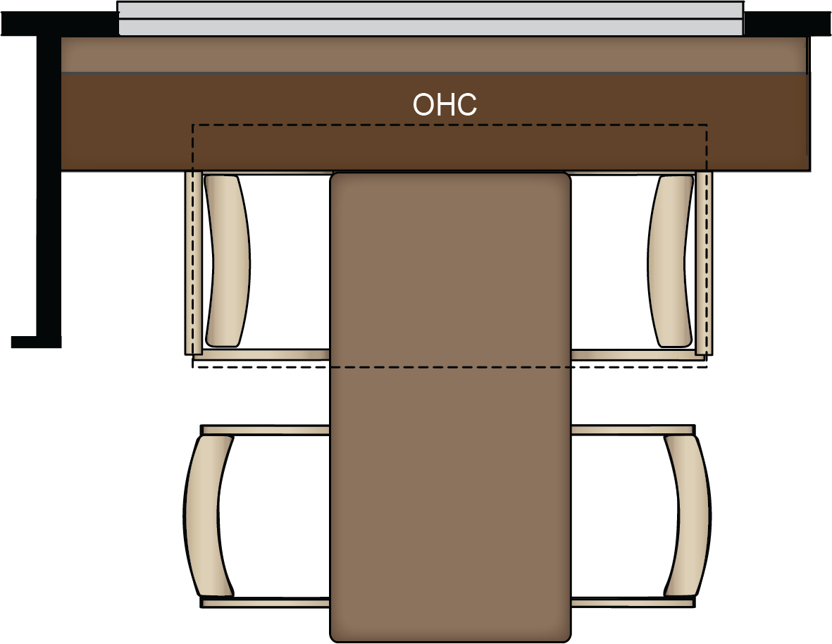 Convertible Dinette with Two Fixed and Two Folding Chairs that Face to Window or Fore/Aft Seating (Excludes Floor Plan 4545)