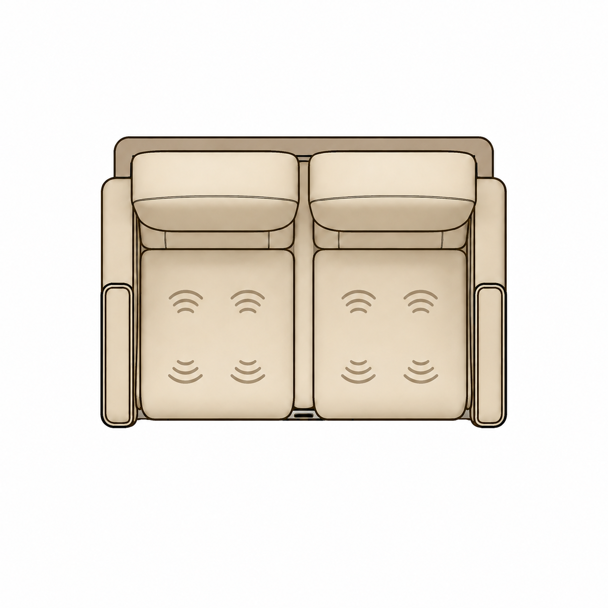 Queen-Size Passenger Seat with Massage Feature